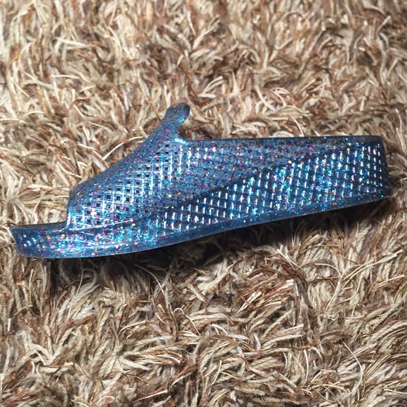 🧿SOLD🧿Jeffrey Campbell Blue Glitter Jellies - Picture 4 of 7